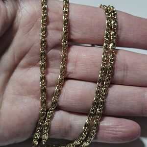 **Final Sale** 18K Gold Plated Necklace 20" And Bracelet 7.5" Set